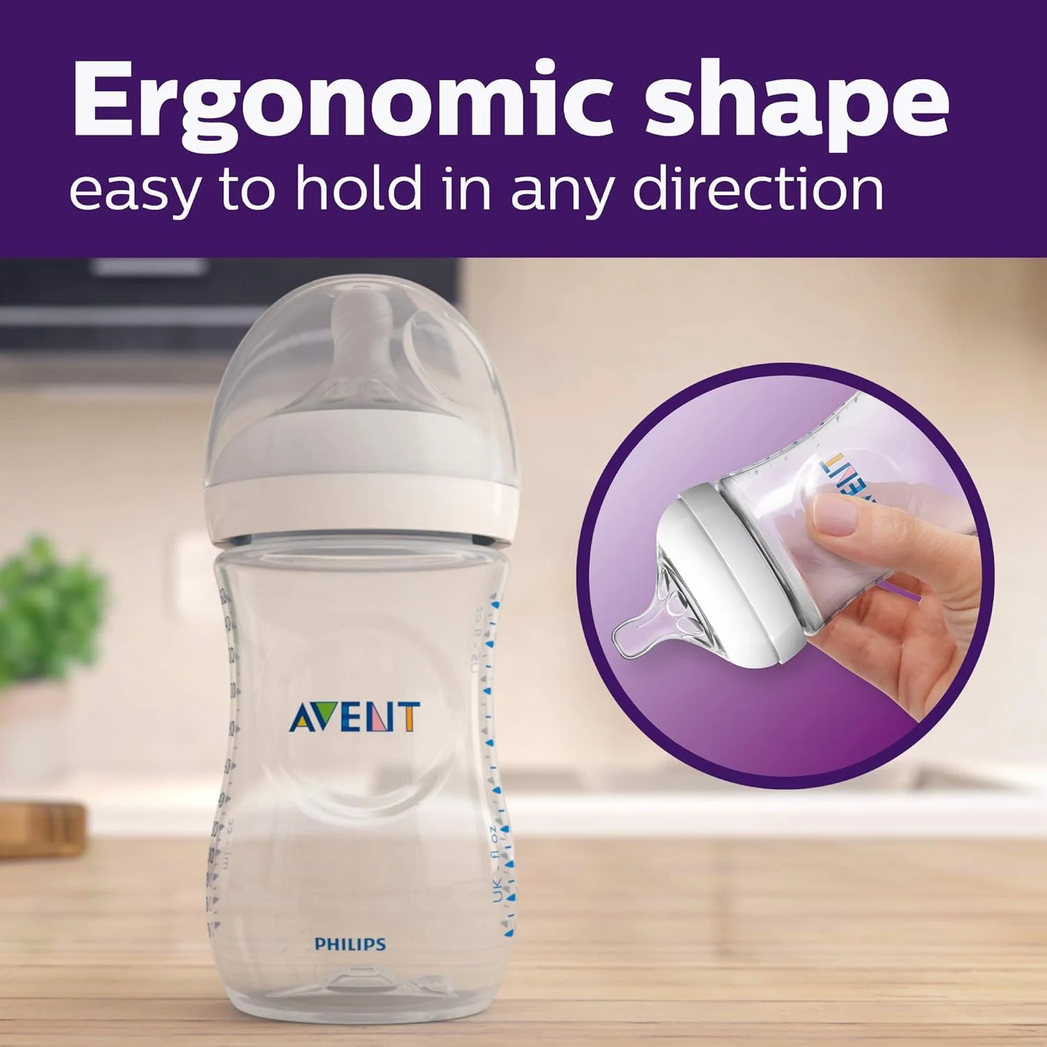 شیشه شیر پیرکس نچرال اونت فیلیپس، 4 اونس، 1 عدد، SCF701/17 شیشه شیر پیرکس نچرال اونت فیلیپس، 4 اونس، 1 عدد، SCF701/17