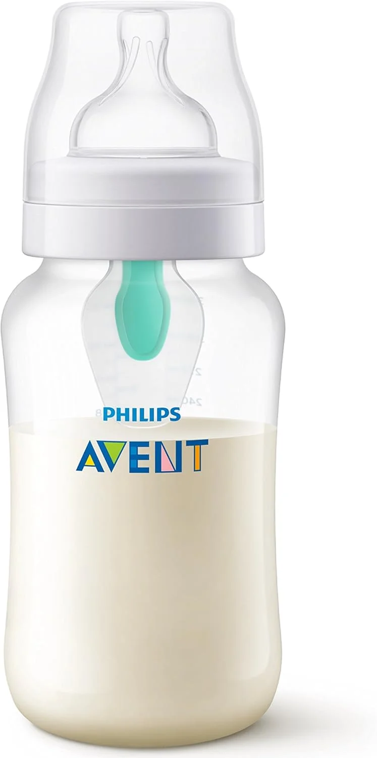 شیشه شیر ضد نفخ 330 میلی لیتری Philips Avent SCF816/14 به همراه دریچه AirFree™ مناسب 3 ماه به بالا شیشه شیر ضد نفخ 330 میلی لیتری Philips Avent SCF816/14 به همراه دریچه AirFree™ مناسب 3 ماه به بالا