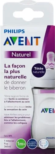 شیشه شیر نچرال کودک فیلیپس اونت، شفاف، 9 اونس شیشه شیر نچرال کودک فیلیپس اونت، شفاف، 9 اونس