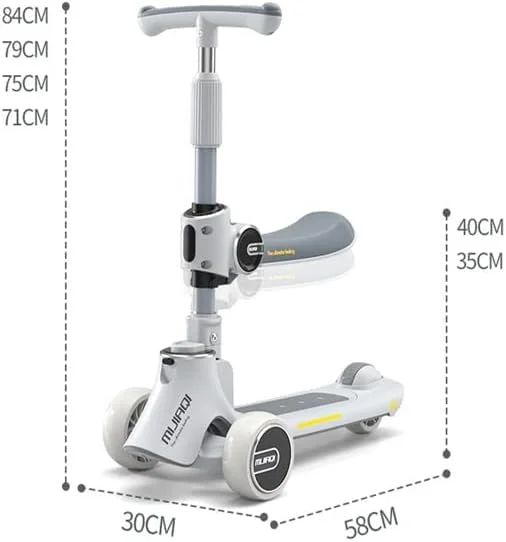 اسکوتر 5 در 1 GStorm برای کودکان - چراغ های LED چرخ، فرمان قابل تنظیم Lean-to-Steer و صندلی تاشو - سواری نشسته یا ایستاده با ترمز برای پسران و دختران 3-5 ساله (001) اسکوتر 5 در 1 GStorm برای کودکان - چراغ های LED چرخ، فرمان قابل تنظیم Lean-to-Steer و صندلی تاشو - سواری نشسته یا ایستاده با ترمز برای پسران و دختران 3-5 ساله (001)