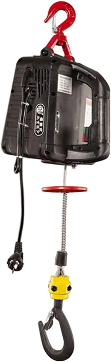 بالابر برقی WQZZDStar 300KG، وینچ دستی برقی قابل حمل، بلوک کششی، بالابر سیم بکسل فولادی برقی، طناب بکسل (رنگ: 1، سایز: دستی 19 متری) (1 دستی 19 متری) (1 سه در یک)