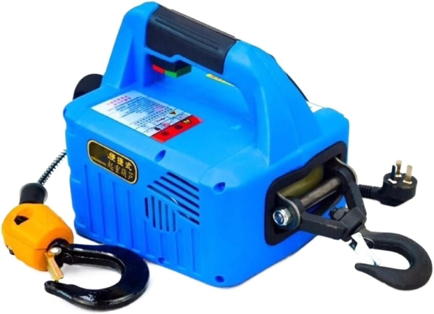 بالابر برقی WQZZDStar 300KG، وینچ برقی قابل حمل، بالابر سیم بکسل فولادی برقی 220 ولت/110 ولت (رنگ: 110 ولت، مشخصات وینچ: دستی 11.8 متر) (110 ولت دستی 11.8 متر) (110 ولت دستی 11.8 متر)