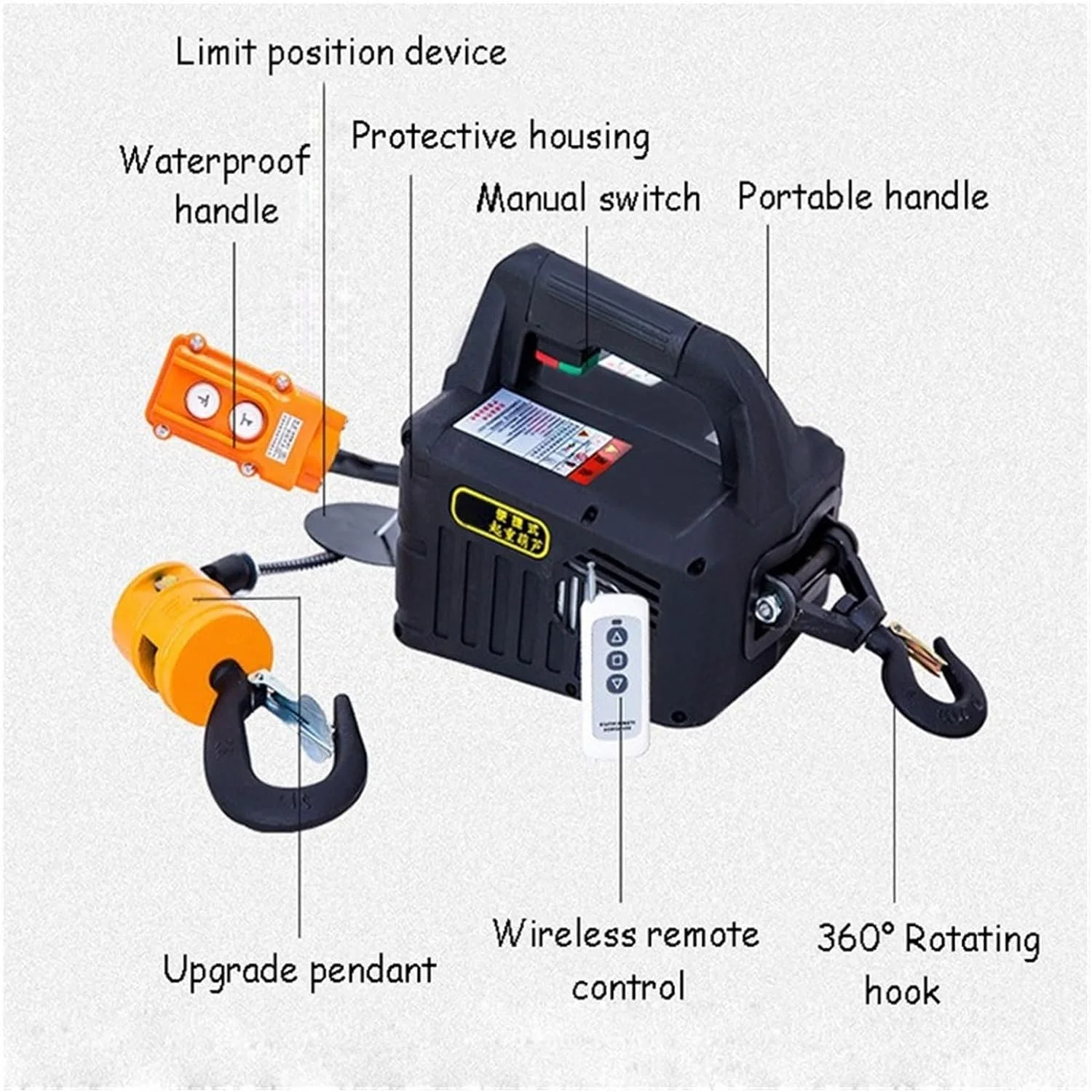 بالابر برقی WQZZDStar Power 500 کیلوگرم، بالابر جرثقیل کنترل از راه دور، بالابر برقی سیم بکسلی، بالابر پوسته آلومینیومی، بالابر کوچک خانگی داخلی (کنترل از راه دور 200 کیلوگرم 19 متر) (دستی 300 کیلوگرم 11.8 متر) بالابر برقی WQZZDStar Power 500 کیلوگرم، بالابر جرثقیل کنترل از راه دور، بالابر برقی سیم بکسلی، بالابر پوسته آلومینیومی، بالابر کوچک خانگی داخلی (کنترل از راه دور 200 کیلوگرم 19 متر) (دستی 300 کیلوگرم 11.8 متر)