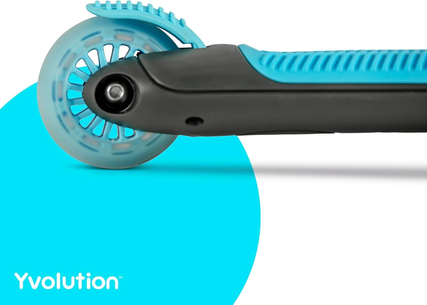 اسکوتر کودکانه Yvolution Glider KIWI – مناسب برای سنین 3 تا 8 سال | اسکوتر 3 چرخ، فرمان قابل تنظیم، چرخ‌های LED، عرشه پهن، فرمان متمایل به پهلو و طراحی تاشو