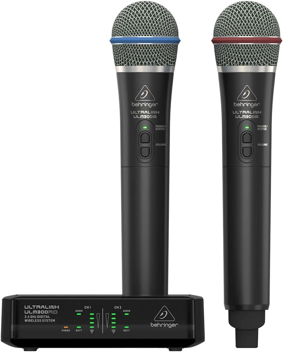سیستم میکروفون بی سیم دوگانه دستی Behringer Ulm302Mic