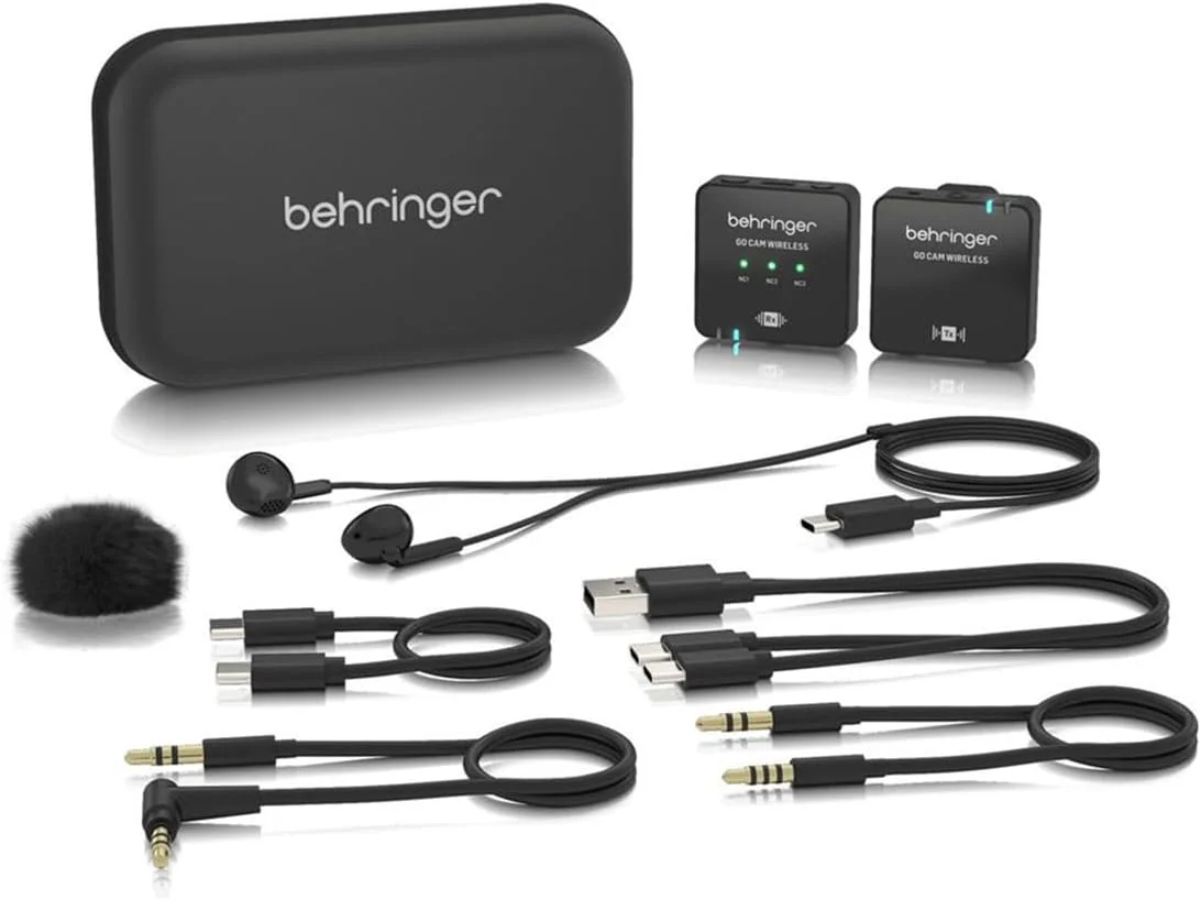 سیستم میکروفون بی سیم دیجیتال گیره ای Behringer GO CAM برای تولیدکنندگان محتوا (GO CAM Wireless) سیستم میکروفون بی سیم دیجیتال گیره ای Behringer GO CAM برای تولیدکنندگان محتوا (GO CAM Wireless)