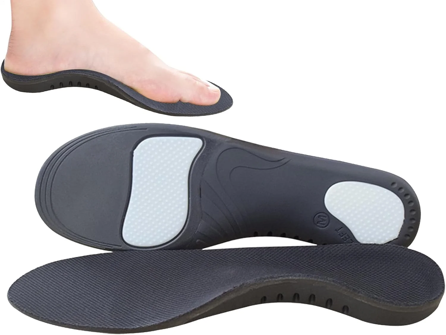 کفی طبی قوس دار | کفی های ضربه گیر برای کفش، کفی چکمه کار برای ایستادن تمام روز، کفی های ارتوپدی برای زنان و مردان