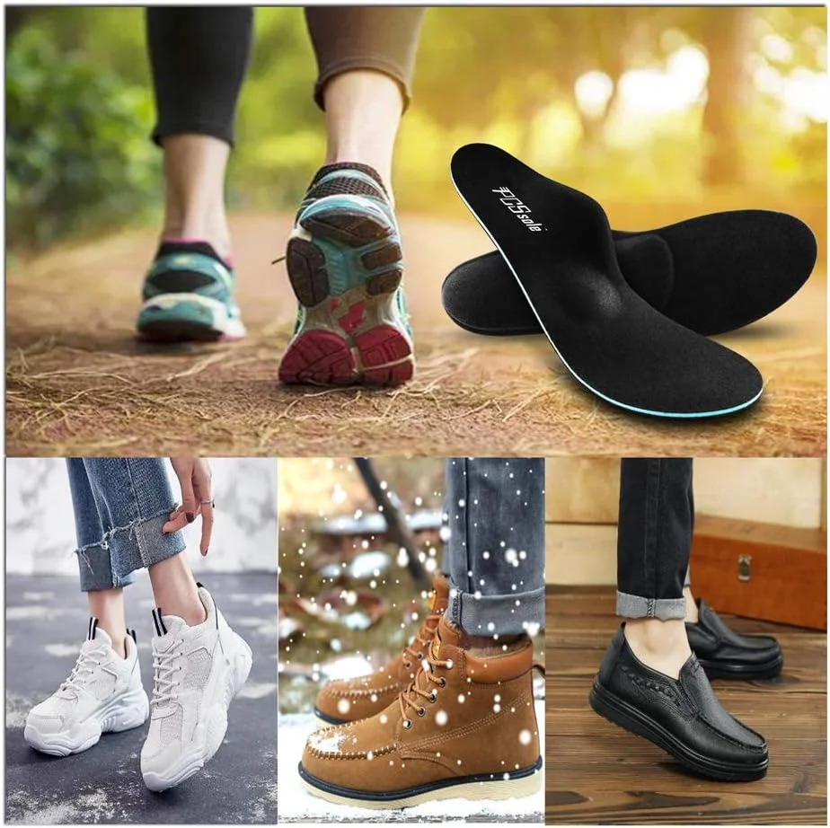 کفی طبی PCssole برای کف پای صاف، پشتیبانی از قوس پا برای درد پاشنه، فاشیای کف پا، کفی برای ورزش، اوقات فراغت، کار - مشکی - EU43-44 (28 سانتی متر) کفی طبی PCssole برای کف پای صاف، پشتیبانی از قوس پا برای درد پاشنه، فاشیای کف پا، کفی برای ورزش، اوقات فراغت، کار - مشکی - EU43-44 (28 سانتی متر)