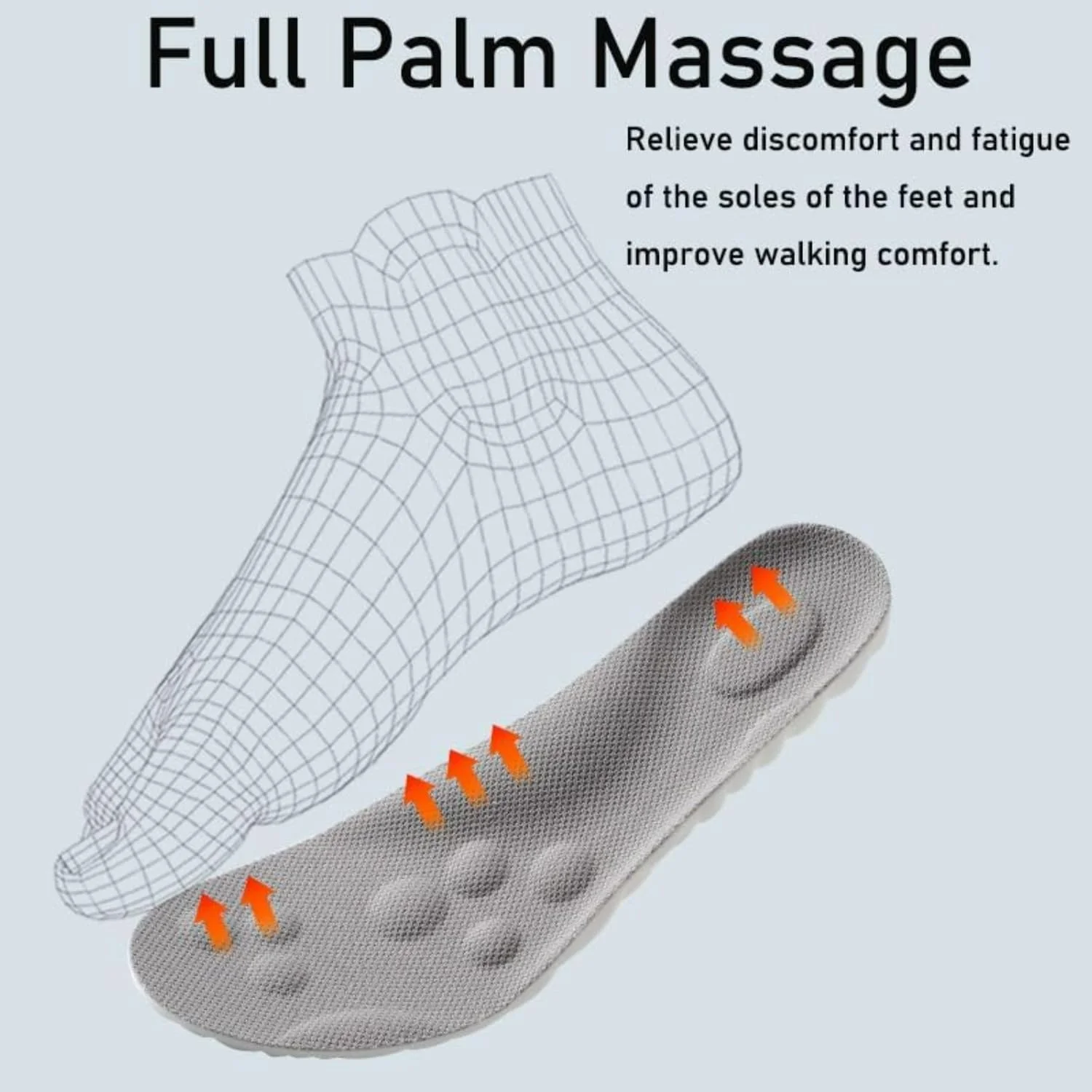 2 جفت کفی مموری فوم برای مردان و زنان، کفی طبی با پشتیبانی از قوس پا (خاکستری، 41-42) 2 جفت کفی مموری فوم برای مردان و زنان، کفی طبی با پشتیبانی از قوس پا (خاکستری، 41-42)