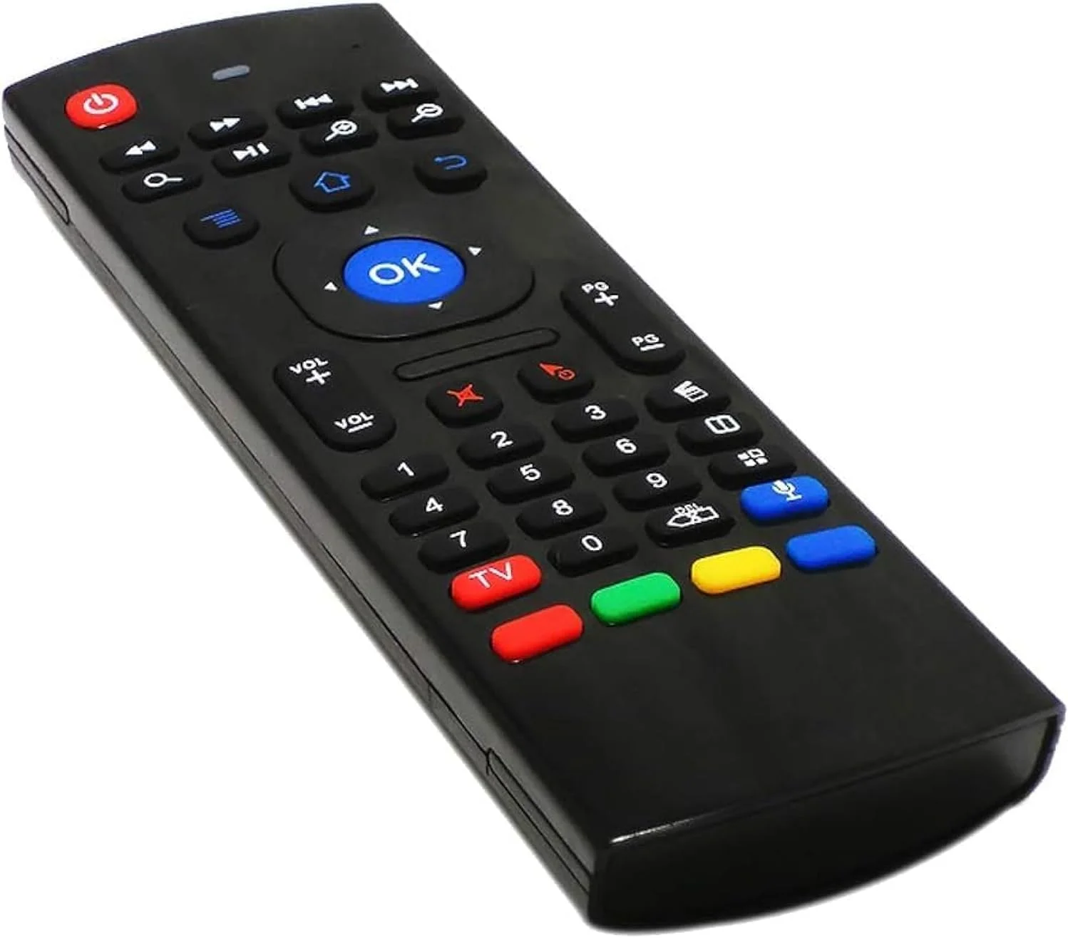 ریموت کنترل جایگزین جدید ELTERAZONE، ریموت کنترل مناسب، ریموت کنترل جهانی سازگار با ماوس هوایی MX3-M بی‌سیم 2.4G با میکروفون برای جعبه تلویزیون اندروید/مینی کامپیوتر