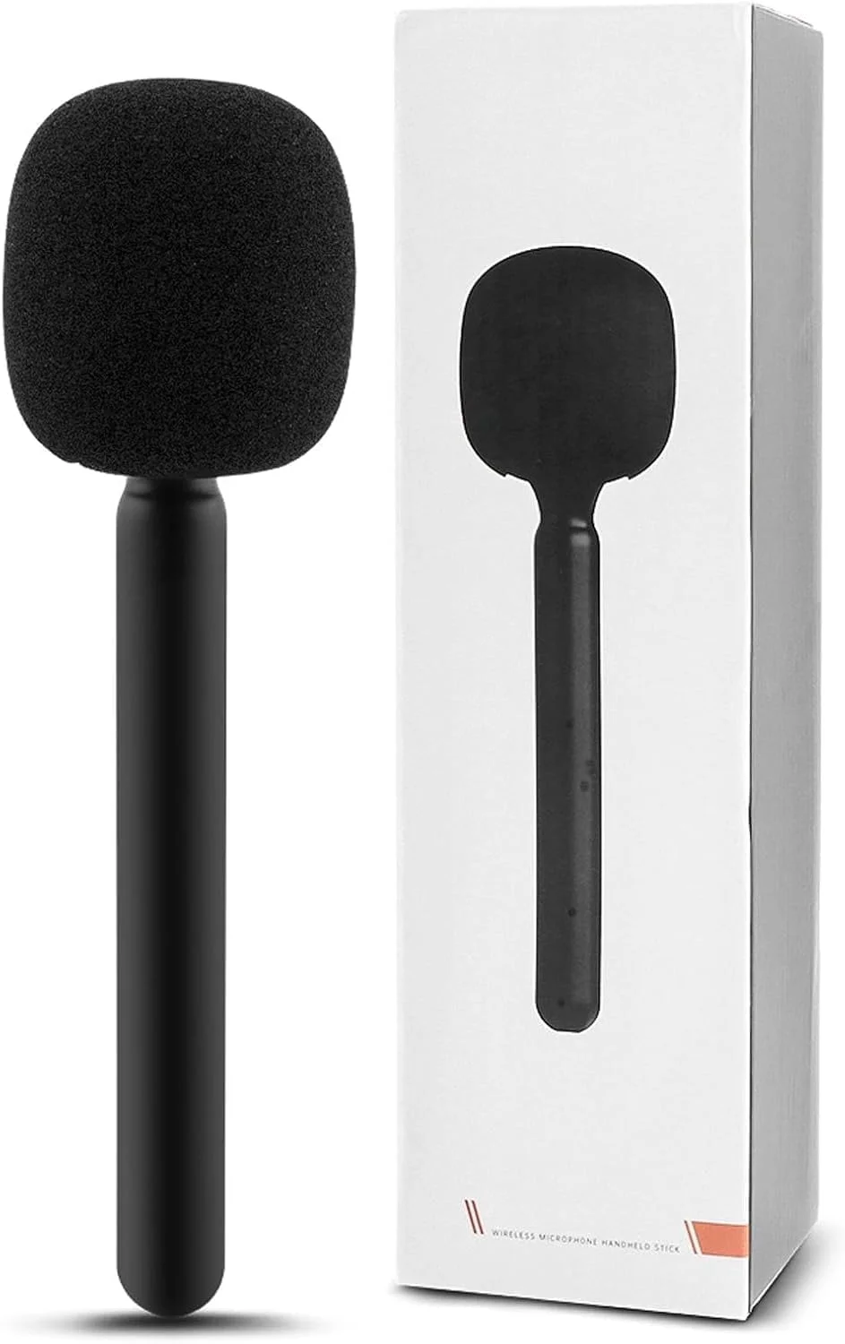 آداپتور دستی میکروفون Elterazone Universal Interview GO برای Rode Wireless GO I/II، Rode Wireless Me/Pro، DJI Mic 1/2 - گیره میکروفون دستی با محافظ پاپ، سازگار با اکثر میکروفون های یقه ای، بسته