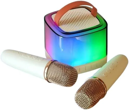 اسباب بازی دستگاه میکروفون کارائوکه کودکانه Elterazone برای دختران، اسباب بازی سرگرم کننده آواز خواندن برای کودکان 4-12 ساله، هدیه عالی کریسمس و تولد، کارائوکه قابل حمل با جلوه های صوتی سرگرم کننده