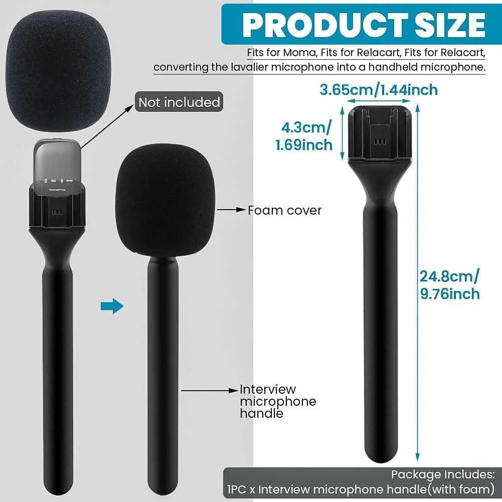 پایه میکروفون Elterazone DJI، نگهدارنده برای DJI Mic 1/2، Rode Wireless GO II، آداپتور میکروفون بی سیم مصاحبه، پایه دستی برای Hollyland Lark M1/C1/150، Synco G1/A2، Movo و غیره پایه میکروفون Elterazone DJI، نگهدارنده برای DJI Mic 1/2، Rode Wireless GO II، آداپتور میکروفون بی سیم مصاحبه، پایه دستی برای Hollyland Lark M1/C1/150، Synco G1/A2، Movo و غیره