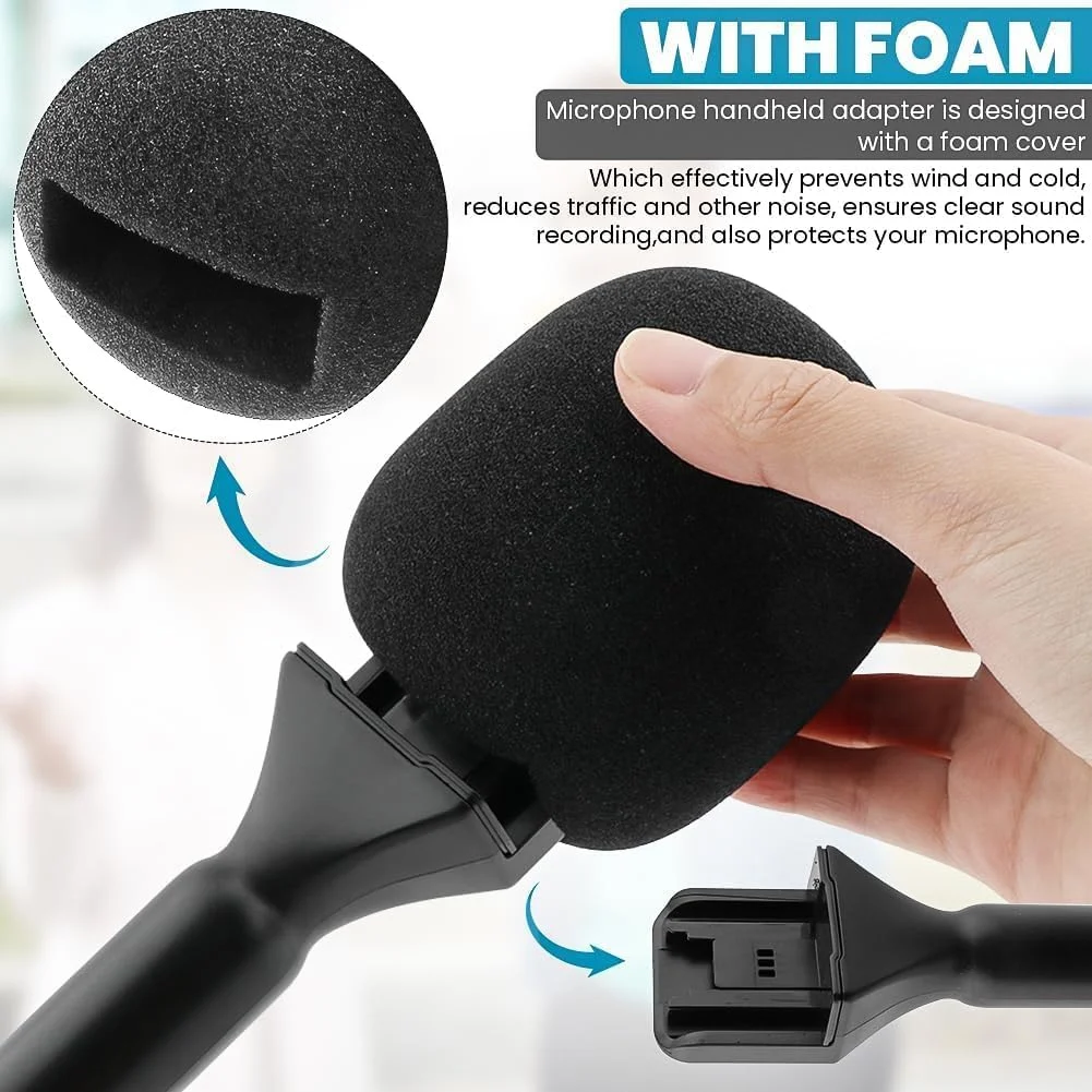 پایه میکروفون Elterazone DJI، نگهدارنده برای DJI Mic 1/2، Rode Wireless GO II، آداپتور میکروفون بی سیم مصاحبه، پایه دستی برای Hollyland Lark M1/C1/150، Synco G1/A2، Movo و غیره پایه میکروفون Elterazone DJI، نگهدارنده برای DJI Mic 1/2، Rode Wireless GO II، آداپتور میکروفون بی سیم مصاحبه، پایه دستی برای Hollyland Lark M1/C1/150، Synco G1/A2، Movo و غیره