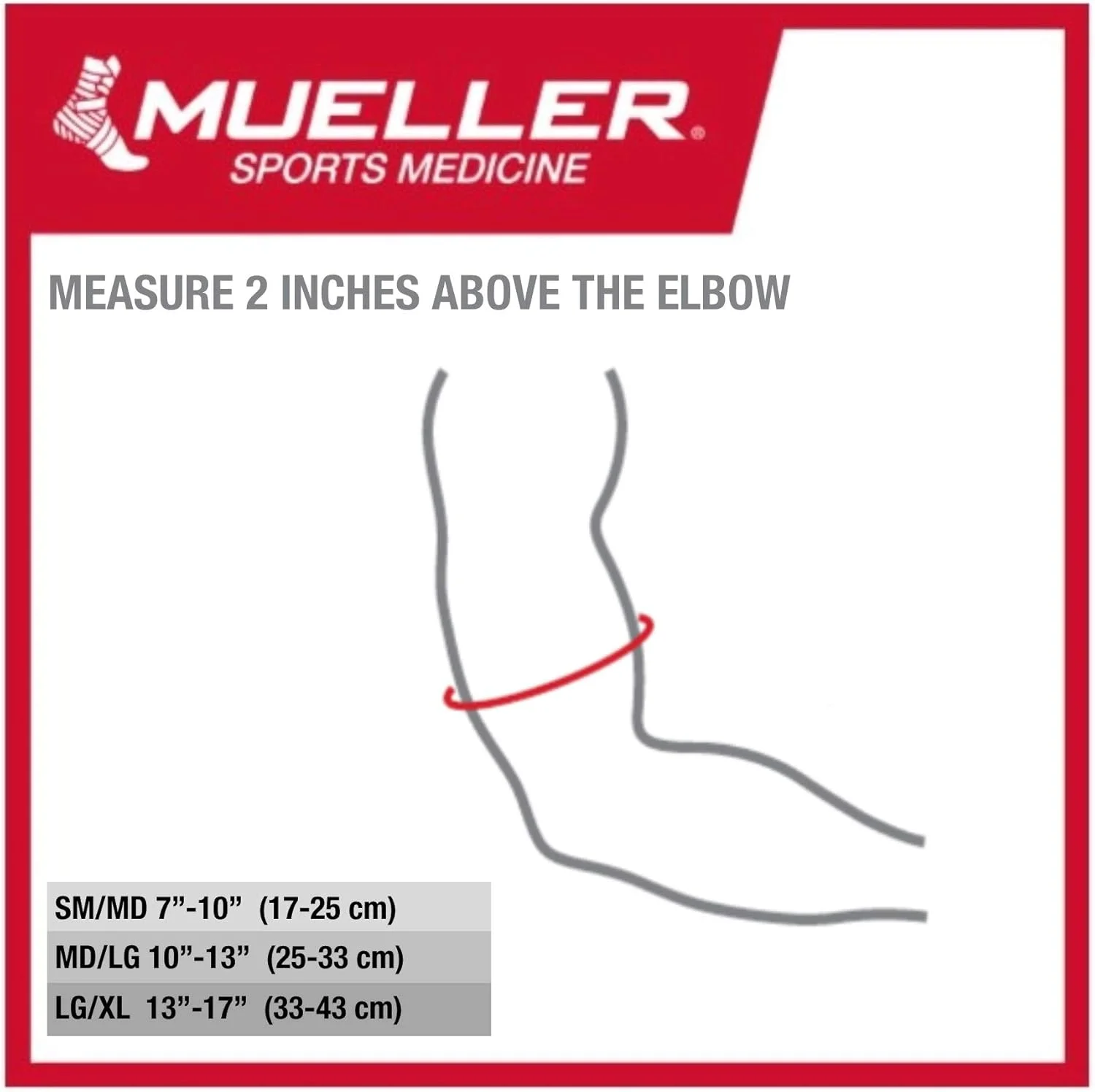 زانوبند بافتنی کشسان 4 طرفه مشکی و آبی Mueller با فناوری ترمو راکتیو، سایز مدیوم/لارج، 67129