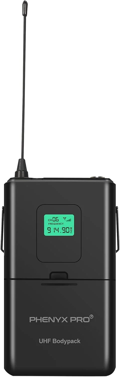 فرستنده بی‌سیم بادی‌پک Phenyx Pro PTU-4000 با فرکانس 914.9 مگاهرتز، پوشش عملیاتی 260 فوت