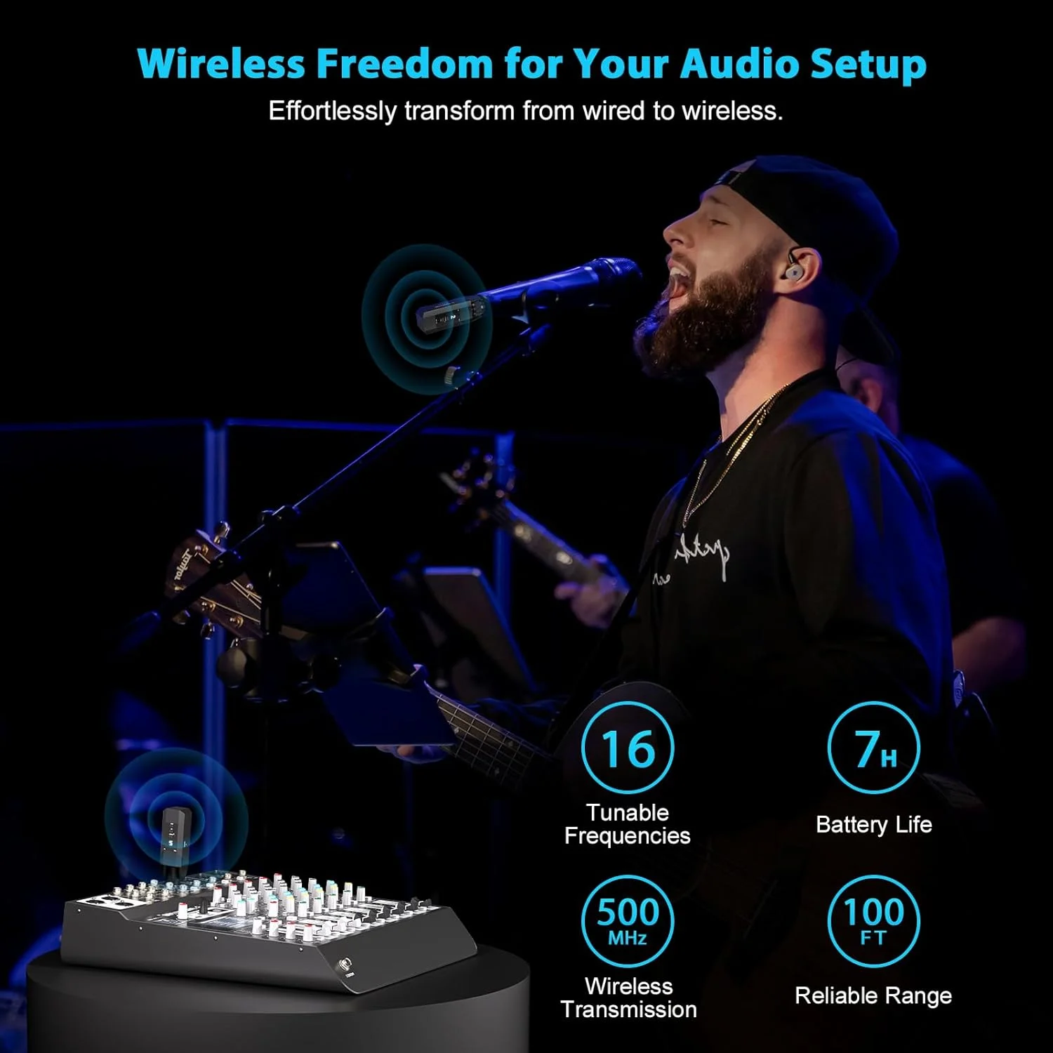 سیستم فرستنده و گیرنده بیسیم XLR پلاگین Phenyx Pro، سیستم میکروفون سیمی به بیسیم با 16 فرکانس UHF، آداپتور میکروفون XLR برای میکروفون دینامیک و کندانسر (PTU-X) سیستم فرستنده و گیرنده بیسیم XLR پلاگین Phenyx Pro، سیستم میکروفون سیمی به بیسیم با 16 فرکانس UHF، آداپتور میکروفون XLR برای میکروفون دینامیک و کندانسر (PTU-X)