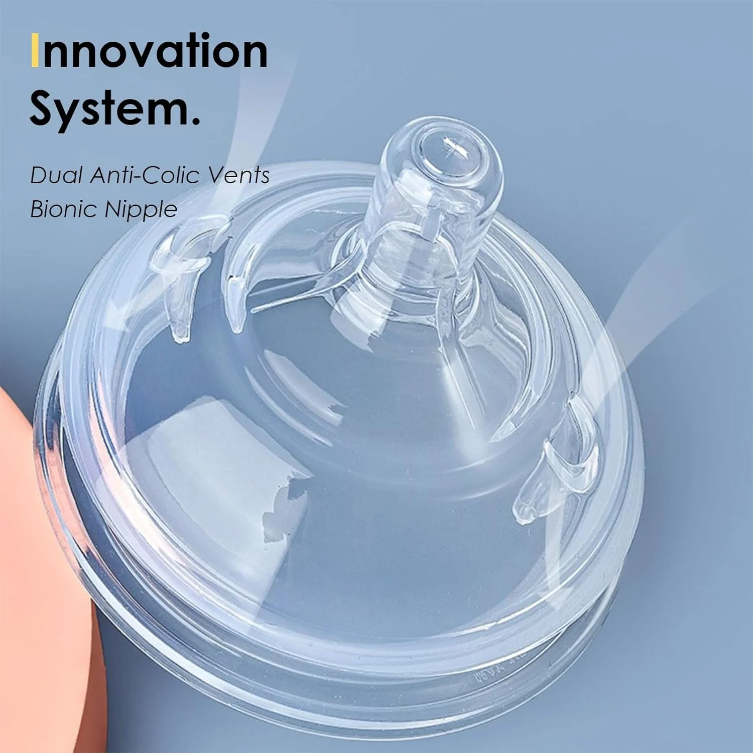 شیشه شیر ضد نفخ کودک Checkzed، شیشه شیر سیلیکونی نرم برای نوزادان، طراحی دهانه پهن، مناسب برای انتقال از شیر مادر به شیشه شیر، شیشه شیر سبز (150 میلی لیتر)