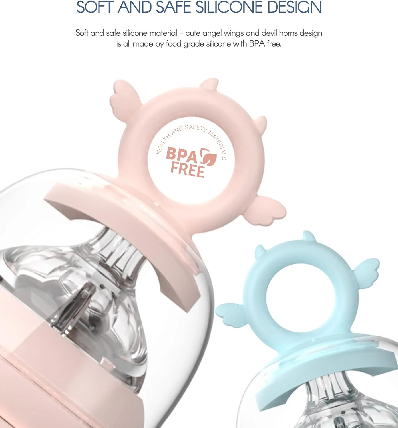 شیشه شیر کودک Aiwibi بدون BPA با نی وزنه دار برای یک وعده غذایی سالم و شاد (180 میلی لیتر - صورتی/آبی - 2 عددی) شیشه شیر کودک Aiwibi بدون BPA با نی وزنه دار برای یک وعده غذایی سالم و شاد (180 میلی لیتر - صورتی/آبی - 2 عددی)