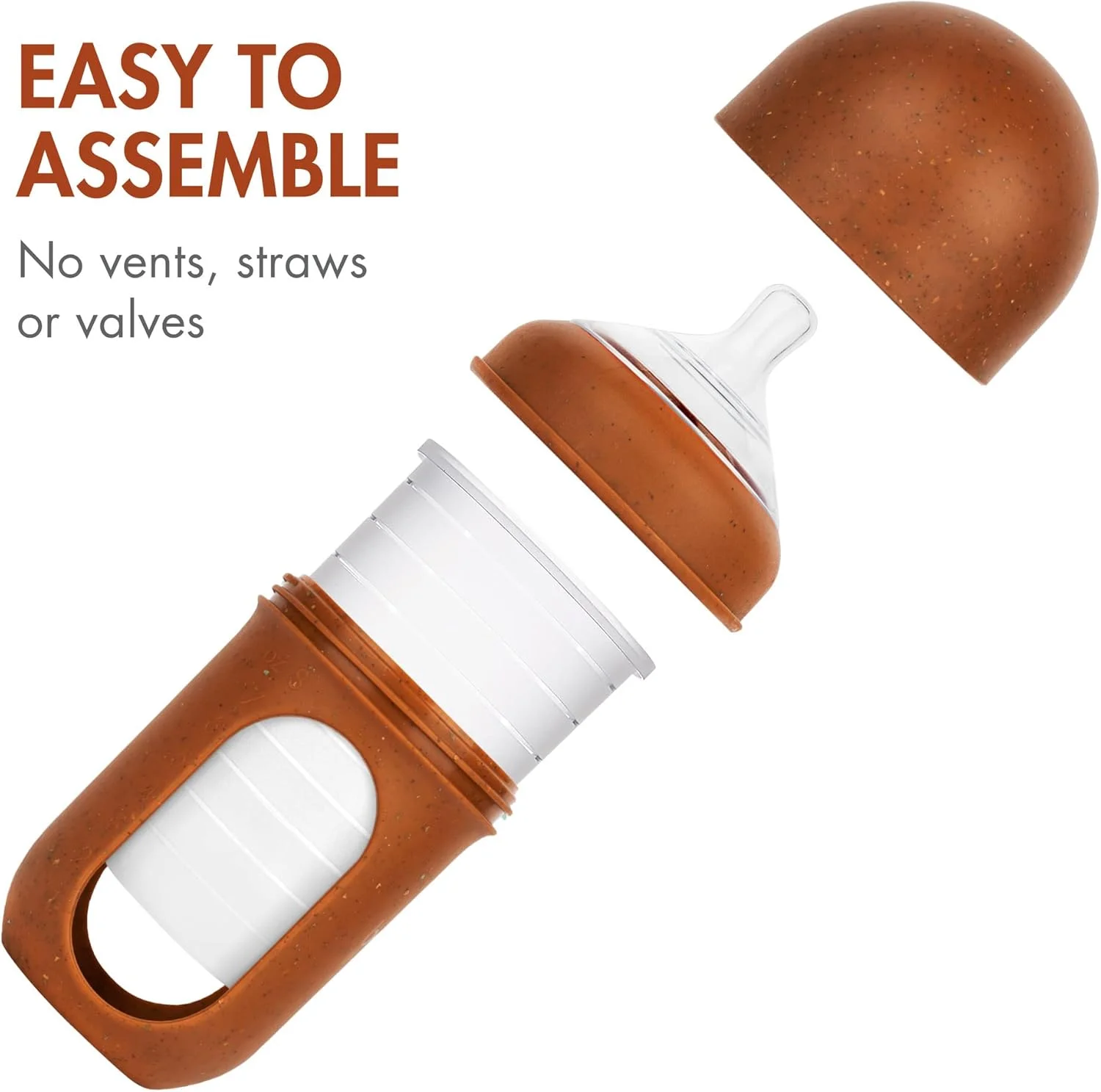 شیشه شیر کودک سیلیکونی قابل استفاده مجدد Boon Nursh - سرشیشه جریان متوسط - شیشه شیر سیلیکونی و سرشیشه - لوازم ضروری تغذیه کودک - خالدار - 3-6 ماه - 3 عدد - 8 اونس شیشه شیر کودک سیلیکونی قابل استفاده مجدد Boon Nursh - سرشیشه جریان متوسط - شیشه شیر سیلیکونی و سرشیشه - لوازم ضروری تغذیه کودک - خالدار - 3-6 ماه - 3 عدد - 8 اونس