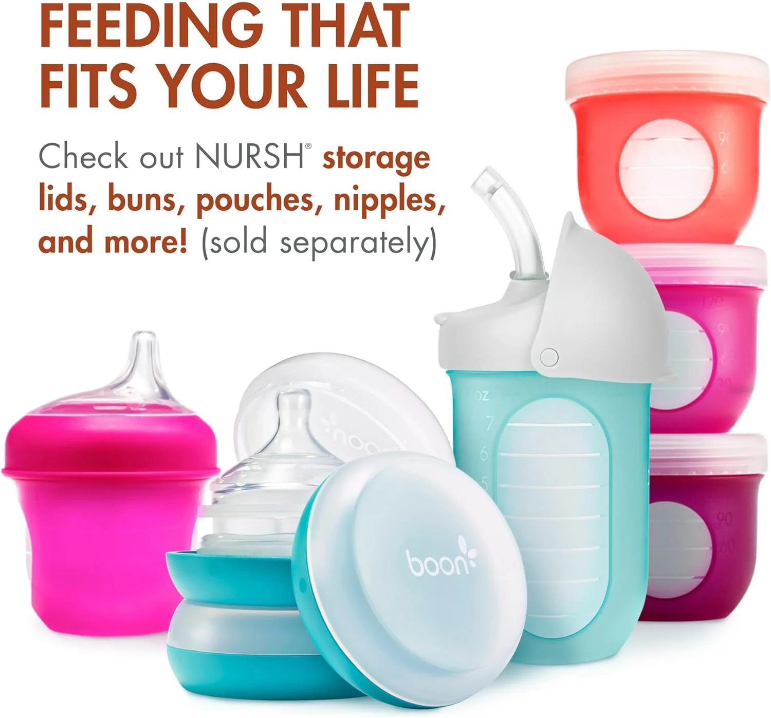 شیشه شیر کودک سیلیکونی قابل استفاده مجدد Boon Nursh - سرشیشه جریان متوسط - شیشه شیر سیلیکونی و سرشیشه - لوازم ضروری تغذیه کودک - خالدار - 3-6 ماه - 3 عدد - 8 اونس شیشه شیر کودک سیلیکونی قابل استفاده مجدد Boon Nursh - سرشیشه جریان متوسط - شیشه شیر سیلیکونی و سرشیشه - لوازم ضروری تغذیه کودک - خالدار - 3-6 ماه - 3 عدد - 8 اونس