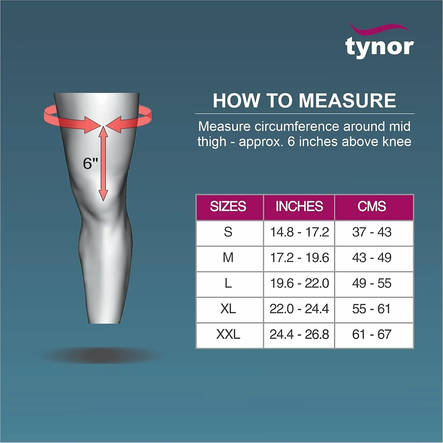زانوبند کشی Tynor، خاکستری، XXL، 1 عدد زانوبند کشی Tynor، خاکستری، XXL، 1 عدد