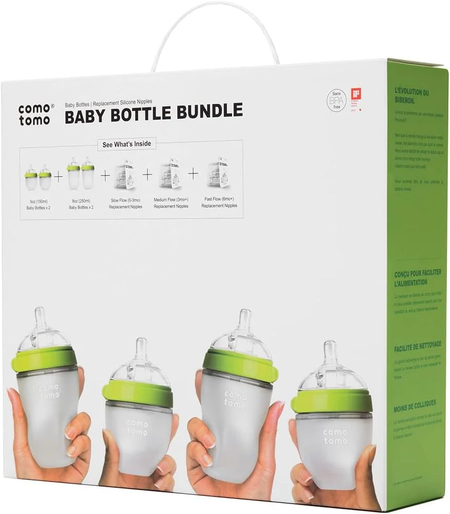 ست شیشه شیر کودک کاموتومو، سبز، (7 تکه) ست شیشه شیر کودک کاموتومو، سبز، (7 تکه)