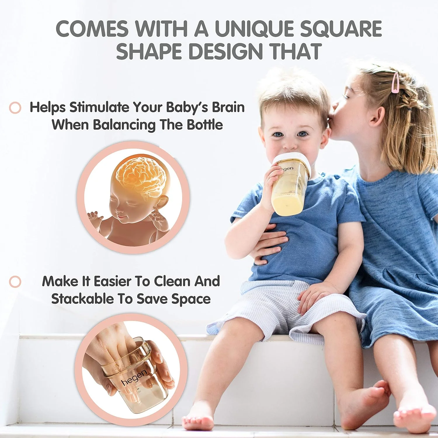 شیشه شیر 330 میلی لیتری Hegen با 2 عدد سرشیشه جریان سریع، درب فشاری برای بستن، چرخشی برای باز کردن (PCTO™)، سرشیشه شبیه سینه مادر، جنس PPSU (پلی فنیل سولفون)، ضد نفخ، بدون BPA، 6+ ماه، بسته 2 عددی شیشه شیر 330 میلی لیتری Hegen با 2 عدد سرشیشه جریان سریع، درب فشاری برای بستن، چرخشی برای باز کردن (PCTO™)، سرشیشه شبیه سینه مادر، جنس PPSU (پلی فنیل سولفون)، ضد نفخ، بدون BPA، 6+ ماه، بسته 2 عددی