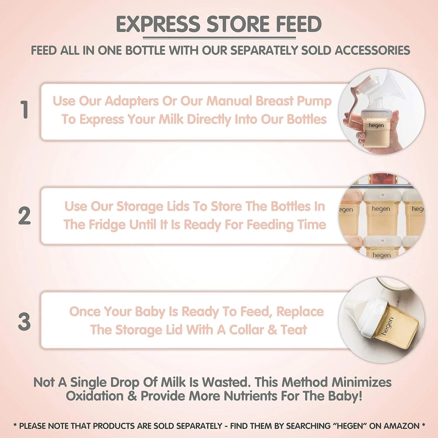 شیشه شیر 330 میلی لیتری Hegen با 2 عدد سرشیشه جریان سریع، درب فشاری برای بستن، چرخشی برای باز کردن (PCTO™)، سرشیشه شبیه سینه مادر، جنس PPSU (پلی فنیل سولفون)، ضد نفخ، بدون BPA، 6+ ماه، بسته 2 عددی شیشه شیر 330 میلی لیتری Hegen با 2 عدد سرشیشه جریان سریع، درب فشاری برای بستن، چرخشی برای باز کردن (PCTO™)، سرشیشه شبیه سینه مادر، جنس PPSU (پلی فنیل سولفون)، ضد نفخ، بدون BPA، 6+ ماه، بسته 2 عددی