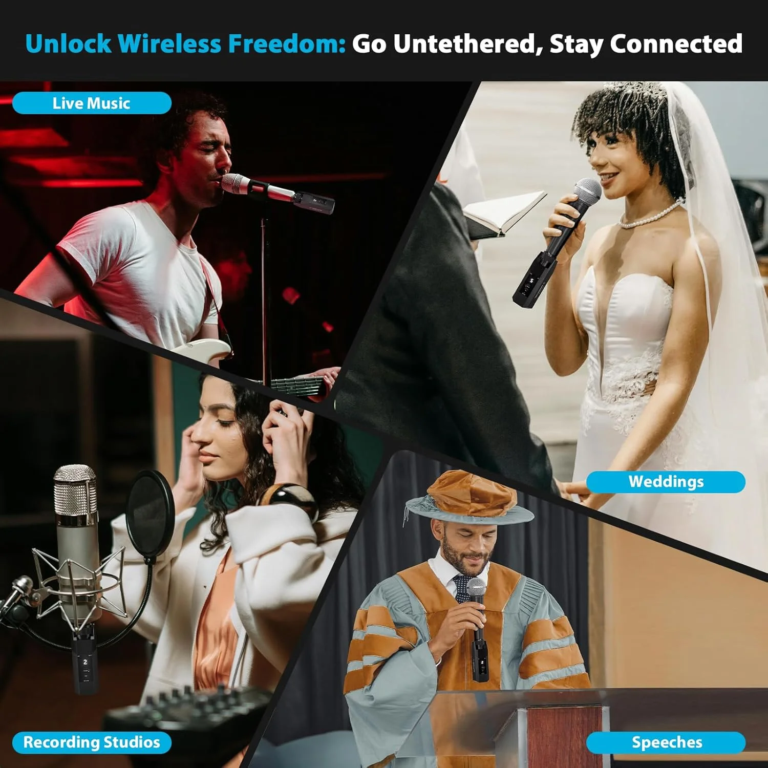 سیستم فرستنده و گیرنده بیسیم XLR پلاگین Phenyx Pro، سیستم میکروفون سیمی به بیسیم با 16 فرکانس UHF، آداپتور میکروفون XLR برای میکروفون دینامیک و کندانسر (PTU-X) سیستم فرستنده و گیرنده بیسیم XLR پلاگین Phenyx Pro، سیستم میکروفون سیمی به بیسیم با 16 فرکانس UHF، آداپتور میکروفون XLR برای میکروفون دینامیک و کندانسر (PTU-X)