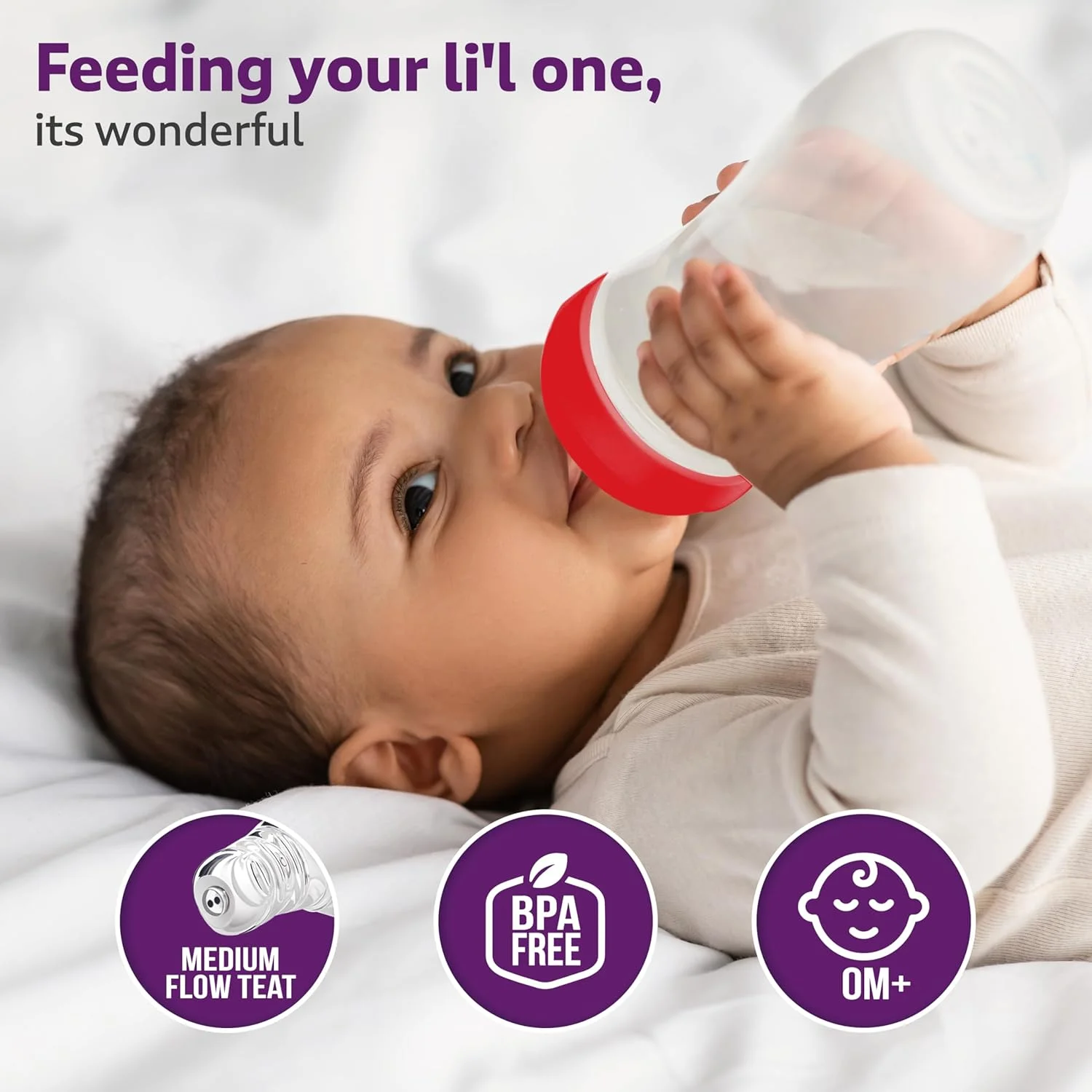 شیشه شیر ضد نفخ دهانه پهن نچرال فلو Luv Lap، 150 میلی لیتر، بسته 2 عددی شیشه شیر ضد نفخ دهانه پهن نچرال فلو Luv Lap، 150 میلی لیتر، بسته 2 عددی