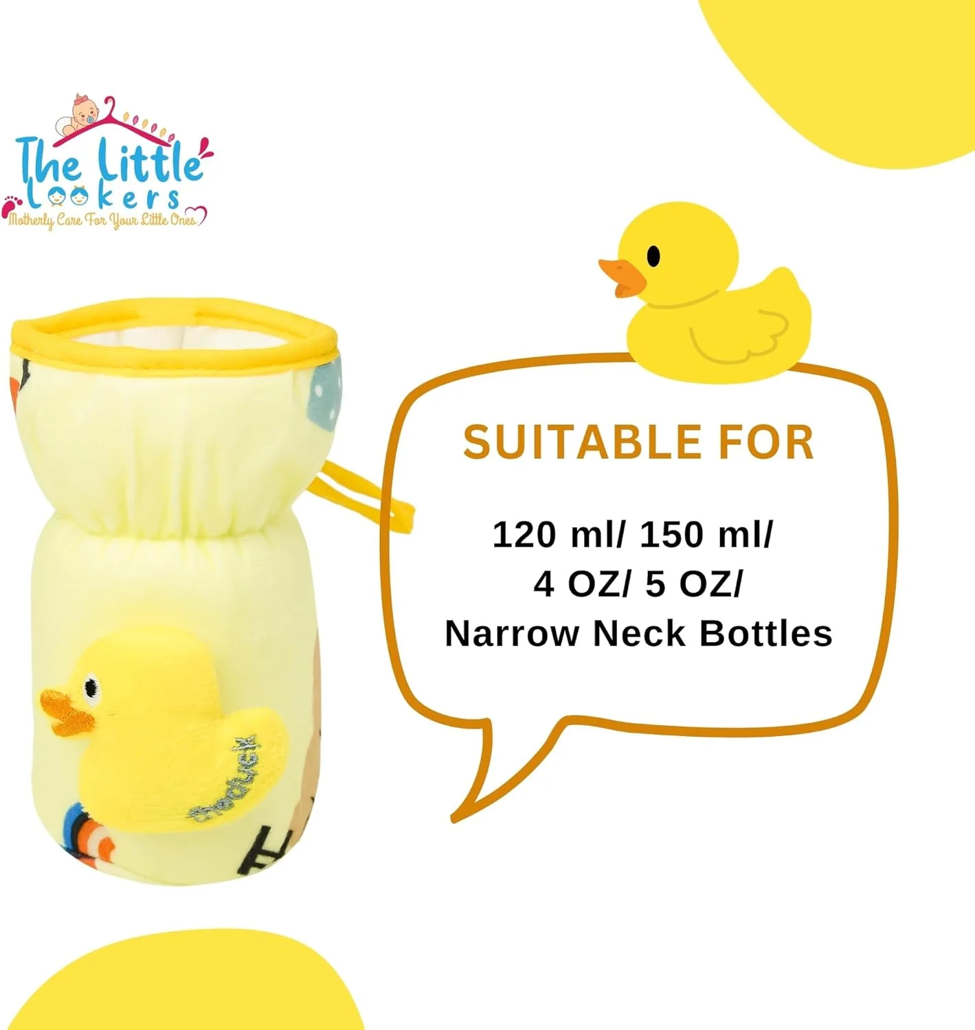 روکش بطری شیر نرم و مخملی کشسان کودک THE LITTLE LOOKERS با بند نگهدارنده آسان | طرح چاپی کلی متحرک زیبا بسته 3 عددی (صورتی، زرد و آبی، گردن باریک 120 میلی لیتر/4 اونس) روکش بطری شیر نرم و مخملی کشسان کودک THE LITTLE LOOKERS با بند نگهدارنده آسان | طرح چاپی کلی متحرک زیبا بسته 3 عددی (صورتی، زرد و آبی، گردن باریک 120 میلی لیتر/4 اونس)