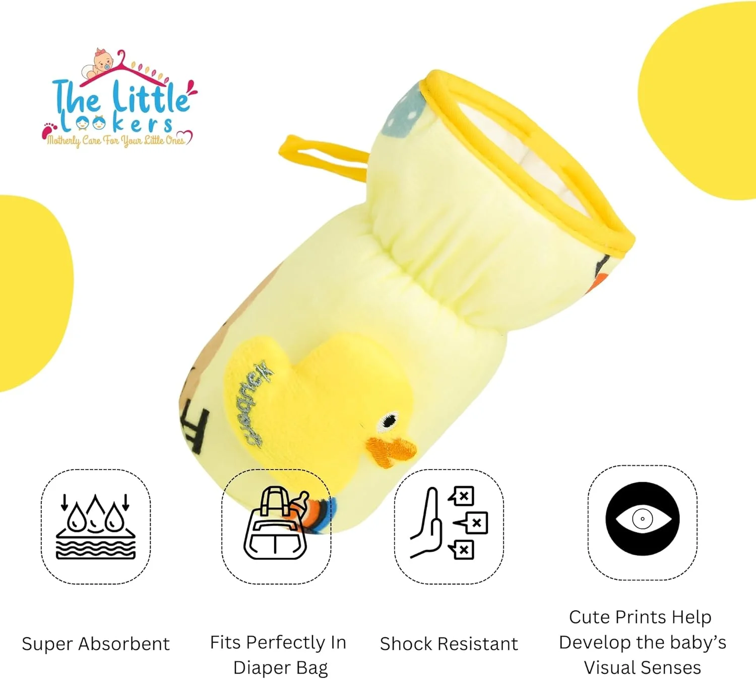 روکش بطری شیر نرم و مخملی کشسان کودک THE LITTLE LOOKERS با بند نگهدارنده آسان | طرح چاپی کلی متحرک زیبا بسته 3 عددی (صورتی، زرد و آبی، گردن باریک 120 میلی لیتر/4 اونس) روکش بطری شیر نرم و مخملی کشسان کودک THE LITTLE LOOKERS با بند نگهدارنده آسان | طرح چاپی کلی متحرک زیبا بسته 3 عددی (صورتی، زرد و آبی، گردن باریک 120 میلی لیتر/4 اونس)