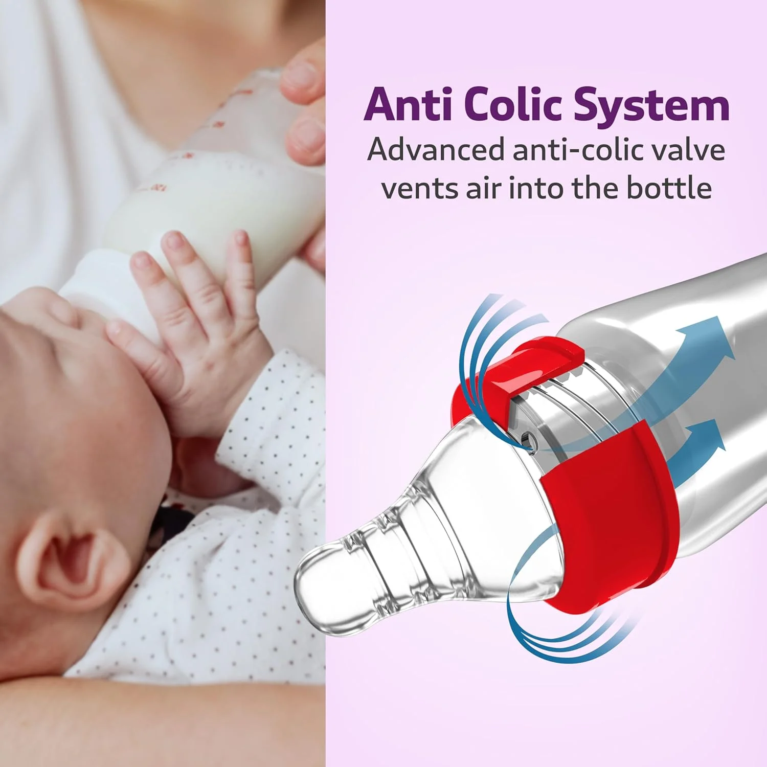 شیشه شیر ضد نفخ دهانه پهن نچرال فلو Luv Lap، 150 میلی لیتر، بسته 2 عددی شیشه شیر ضد نفخ دهانه پهن نچرال فلو Luv Lap، 150 میلی لیتر، بسته 2 عددی