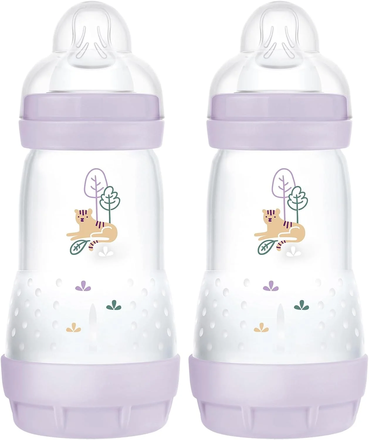 شیشه شیر ضد کولیک مات ایزی استارت MAM، 9 اونس (2 عدد)، جریان متوسط، دخترانه، 2 عدد (بسته 1 عددی) شیشه شیر ضد کولیک مات ایزی استارت MAM، 9 اونس (2 عدد)، جریان متوسط، دخترانه، 2 عدد (بسته 1 عددی)