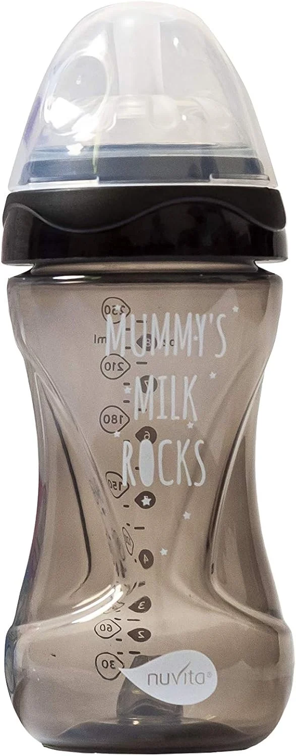 شیشه شیر ضد کولیک نوویتا میمیک کول، 250 میلی لیتر، مشکی، یک عدد شیشه شیر ضد کولیک نوویتا میمیک کول، 250 میلی لیتر، مشکی، یک عدد