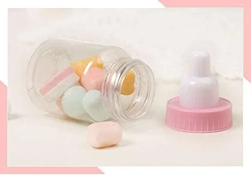 گیفت مهمانی سیسمونی با Emma، بسته 24 عددی شیشه شیر کوچک آبی برای پسر و دختر، کیسه هدیه، جعبه هدیه، شیشه شیر کوچک پلاستیکی، لوازم سیسمونی (24 عدد صورتی) گیفت مهمانی سیسمونی با Emma، بسته 24 عددی شیشه شیر کوچک آبی برای پسر و دختر، کیسه هدیه، جعبه هدیه، شیشه شیر کوچک پلاستیکی، لوازم سیسمونی (24 عدد صورتی)