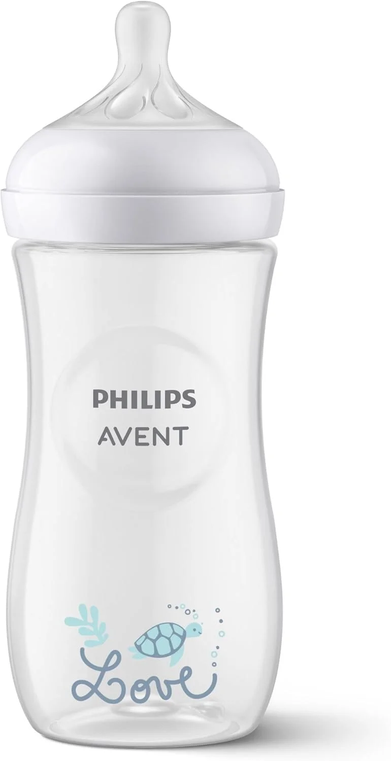 شیشه شیر نچرال رسپانس 330 میلی لیتری فیلیپس اونت با جریان شماره 4، مناسب برای نوزادان 3 ماهه به بالا (SCY906/11)