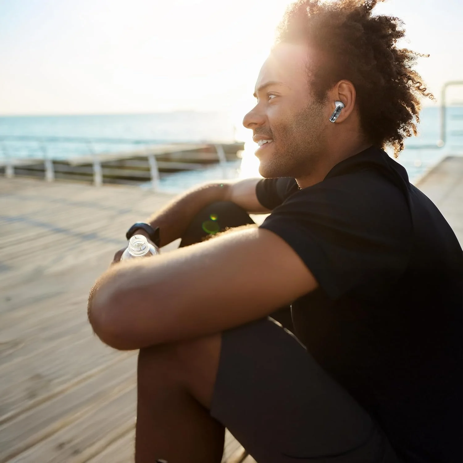 هدفون بی سیم بلوتوثی پاپ ویو Porodo Soundtec با بیس عمیق، درایور 13 میلی متری، میکروفون 360 درجه، تعویض خودکار گوشی، سازگاری با دستیار صوتی و 4 ساعت پخش موسیقی (سفید)