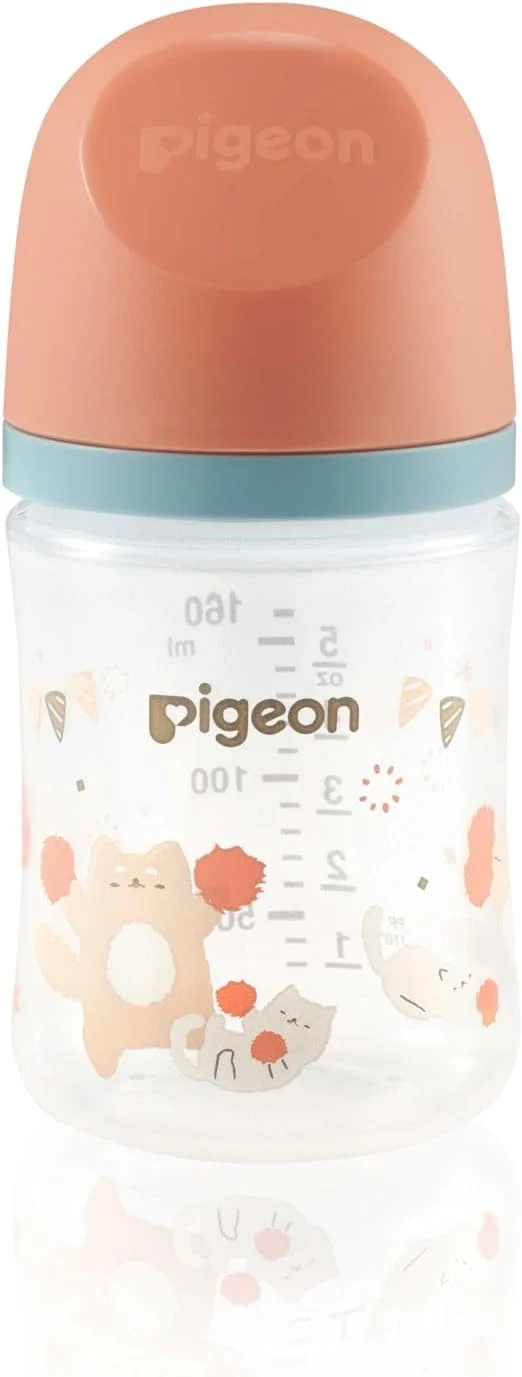 شیشه شیر پیرن Softouch با گردن پهن، سرشیشه Peristaltic PLUS طرح دار، سایز SS، فاقد BPA، 0+ ماه، 160 میلی لیتر