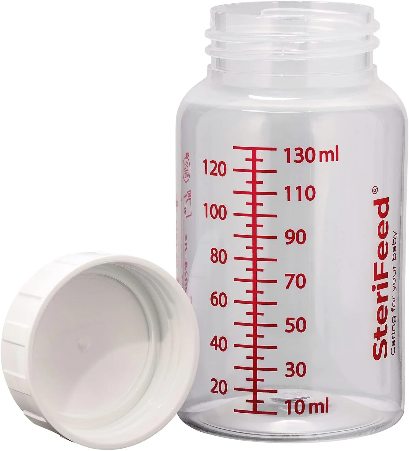 شیشه شیر استری فید، قابل استفاده مجدد، استریل، 130 میلی لیتر، بسته 10 عددی