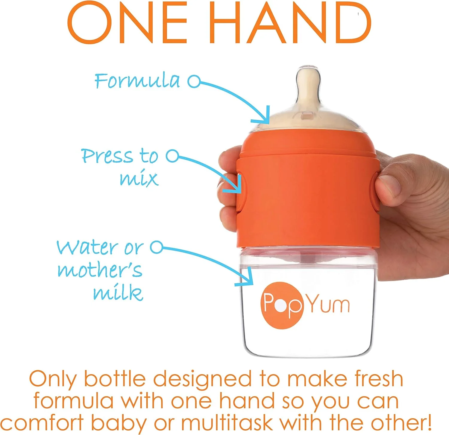 شیشه شیر ضد نفخ 270 میلی لیتری PopYum برای تهیه/مخلوط/توزیع شیر خشک، بسته 3 عددی شیشه شیر ضد نفخ 270 میلی لیتری PopYum برای تهیه/مخلوط/توزیع شیر خشک، بسته 3 عددی