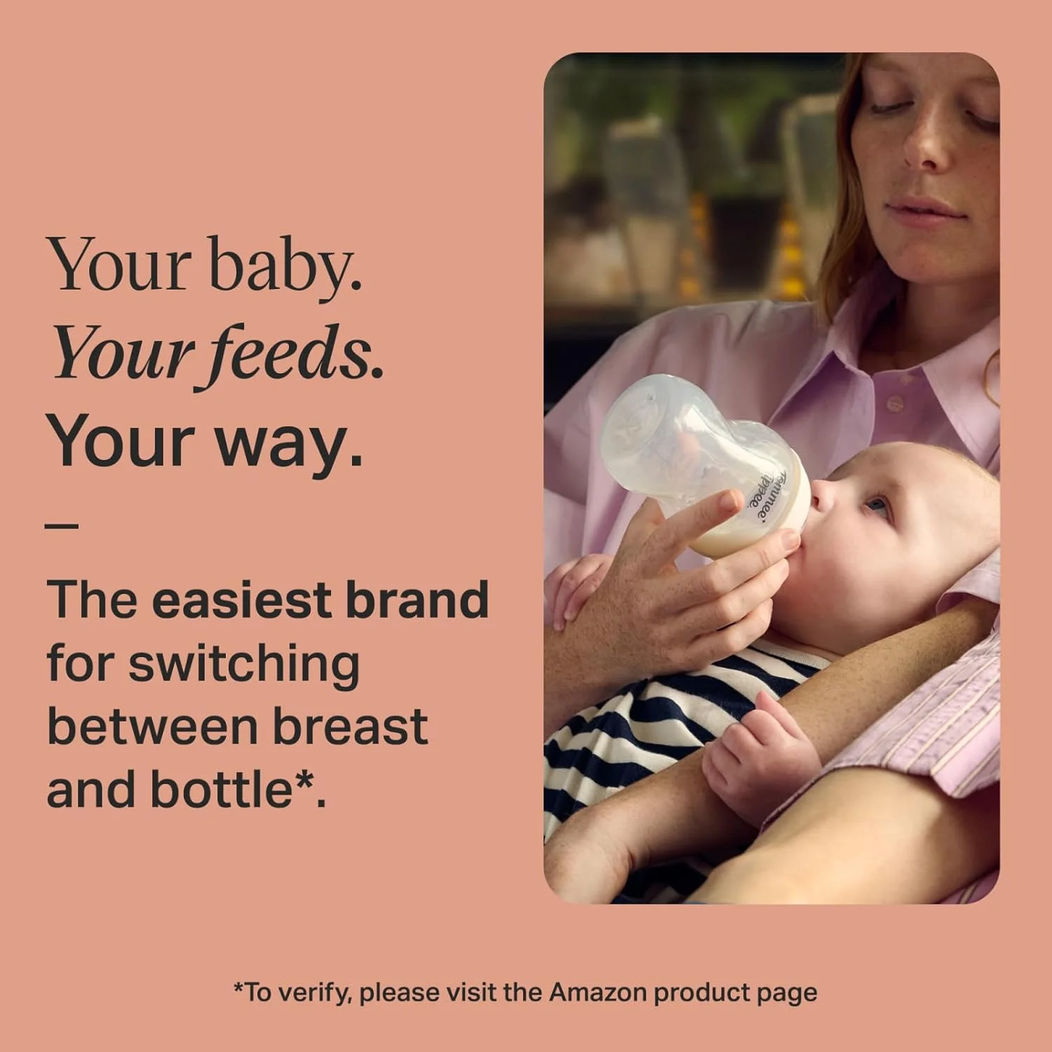 شیشه شیر ضد کولیک تامی تیپی Natural Start، فاقد BPA، 9oz، مناسب نوزادان 0+ ماه، جریان آهسته شبیه سینه مادر، طراحی شده برای انتقال آسان بین شیشه و سینه، صورتی، بسته 2 عددی شیشه شیر ضد کولیک تامی تیپی Natural Start، فاقد BPA، 9oz، مناسب نوزادان 0+ ماه، جریان آهسته شبیه سینه مادر، طراحی شده برای انتقال آسان بین شیشه و سینه، صورتی، بسته 2 عددی