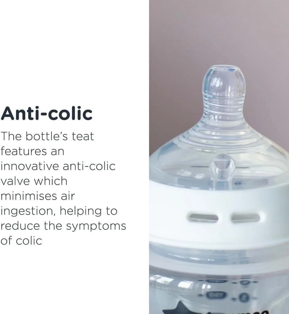 سرشیشه های شیشه شیر تامی تیپی Natural start، مشابه سینه مادر، دارای دریچه ضد کولیک، سیلیکون نرم، جریان سریع، 6+ ماه، بسته 2 عددی سرشیشه های شیشه شیر تامی تیپی Natural start، مشابه سینه مادر، دارای دریچه ضد کولیک، سیلیکون نرم، جریان سریع، 6+ ماه، بسته 2 عددی