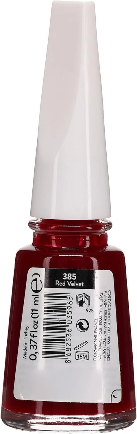 لاک ناخن کلاسیک فلورمار با فرمول جدید بهبود یافته و برس ضخیم تر - 385 Red Velvet لاک ناخن کلاسیک فلورمار با فرمول جدید بهبود یافته و برس ضخیم تر - 385 Red Velvet