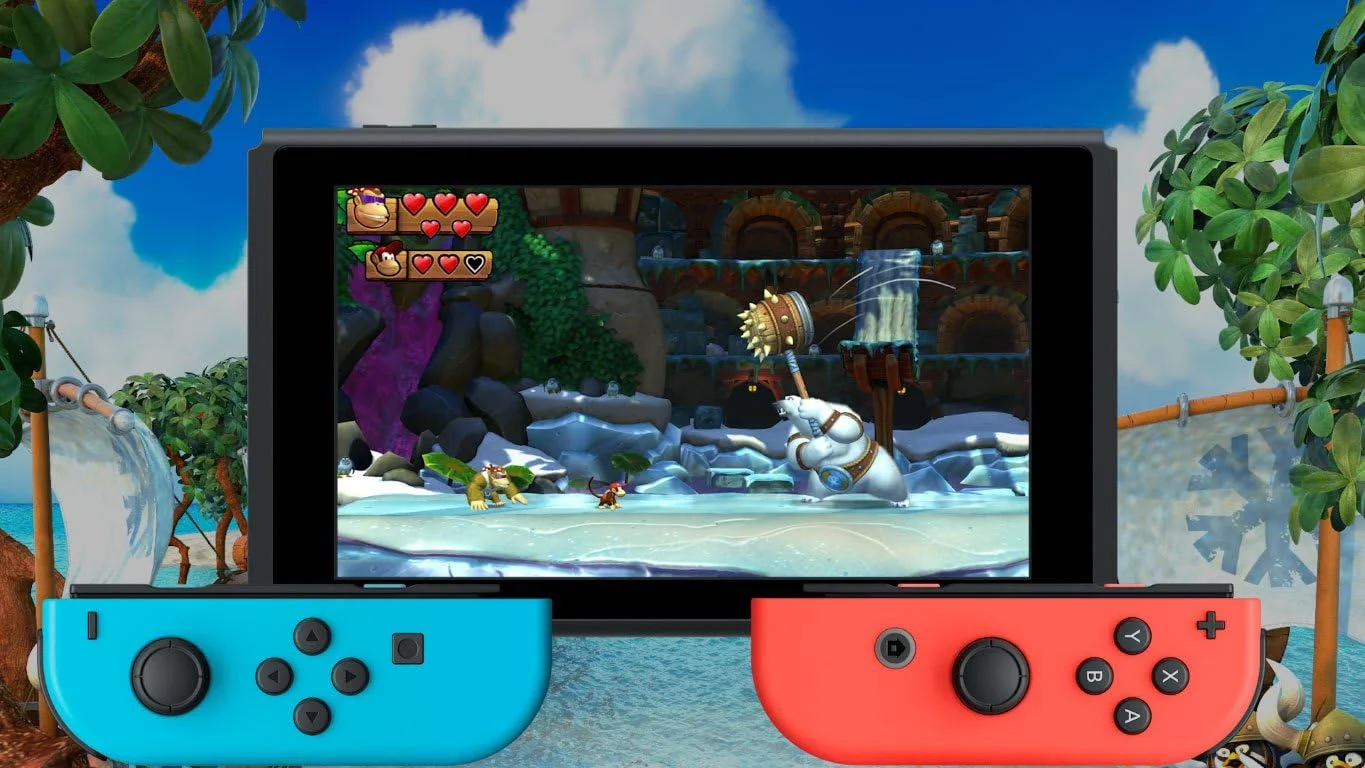 بسته نینتندو سوییچ نئون قرمز/آبی 32 گیگابایتی + Mario Kart 8 Deluxe + Donkey Kong: Tropical Freeze بسته نینتندو سوییچ نئون قرمز/آبی 32 گیگابایتی + Mario Kart 8 Deluxe + Donkey Kong: Tropical Freeze