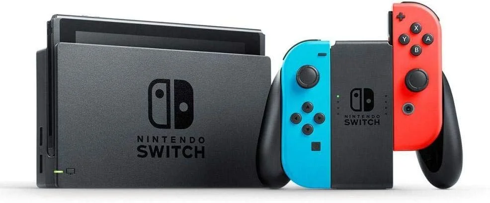 کنسول بازی نینتندو سوییچ با Joy-Con های نئون آبی و نئون قرمز، 32 گیگابایت، NTSC