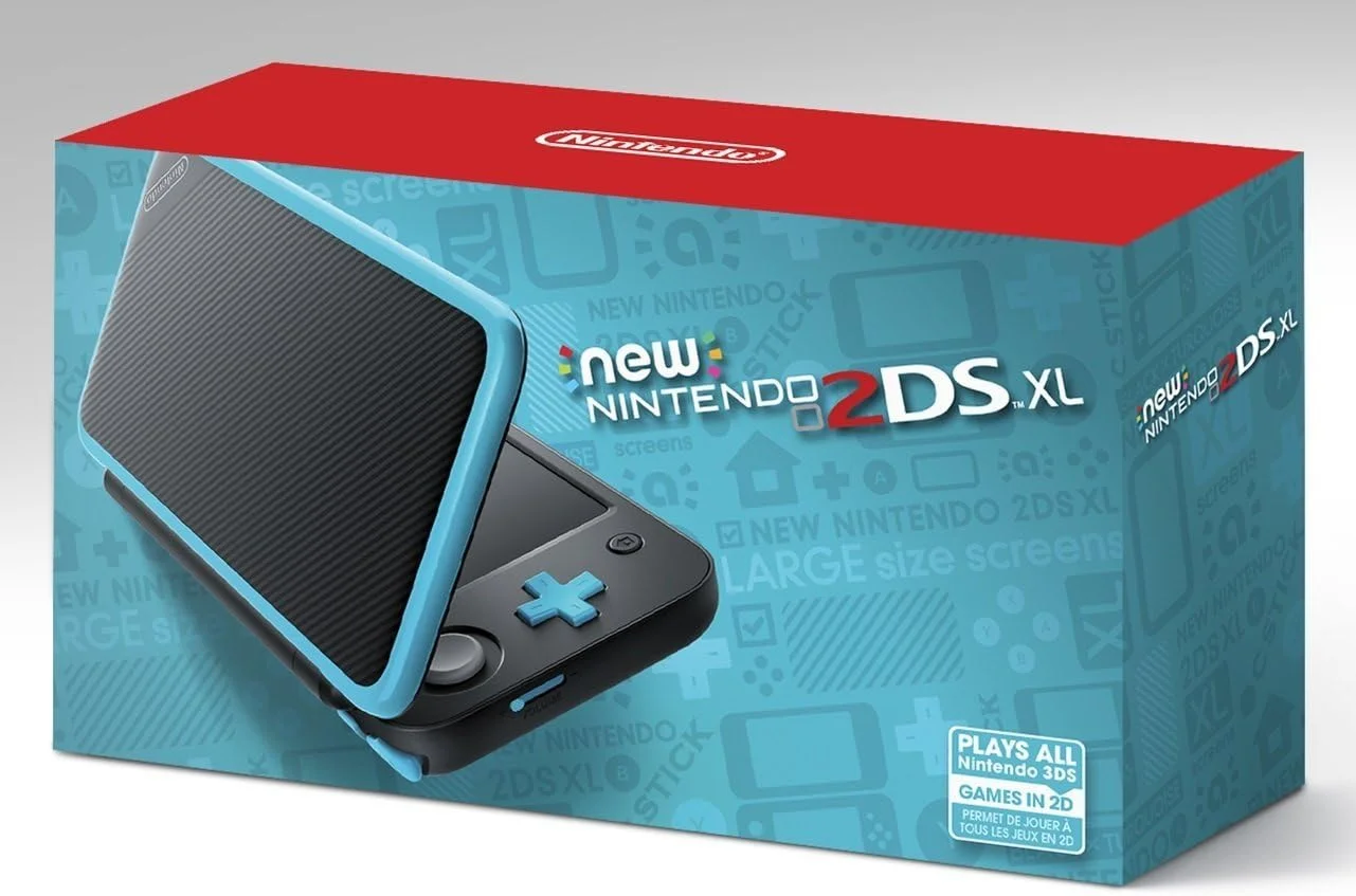 کنسول بازی Nintendo New 2DS XL - مشکی + فیروزه ای (بازسازی شده)