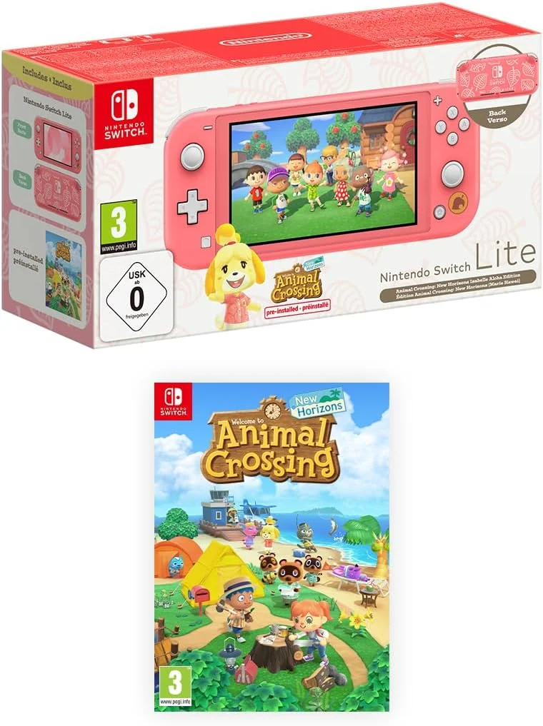کنسول بازی نینتندو سوییچ لایت Animal Crossing: New Horizons نسخه Isabelle Aloha