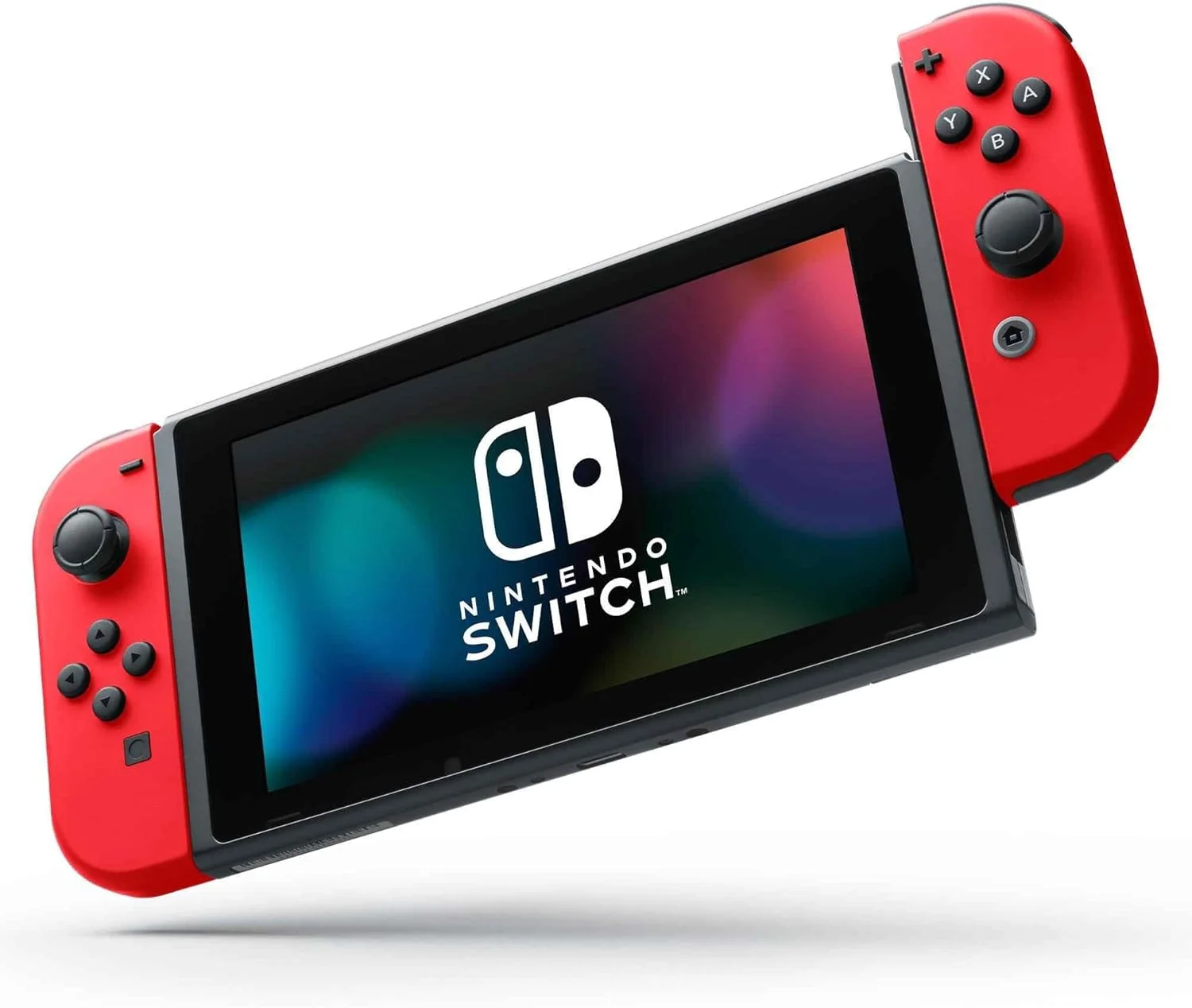 نینتندو سوییچ (قرمز) + کد دانلود Super Mario Odyssey + استیکرهای فیلم Super Mario Bros.